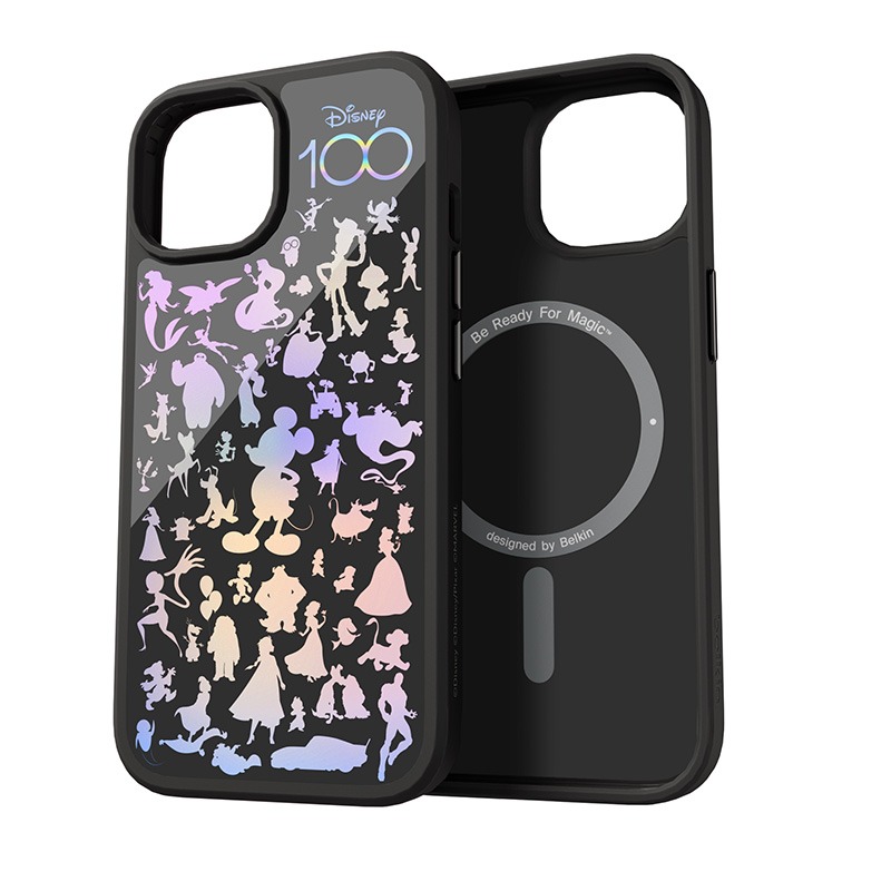 Belkin iPhone 15 磁吸抗菌保護殼-迪士尼系列(黑)_T