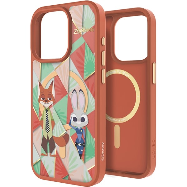 Belkin iPhone 15 Pro磁吸抗菌保護殼-迪士尼系列(動物方城市)_T