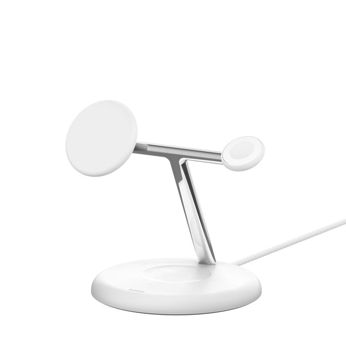 Belkin BoostCharge Pro Qi2 3合1無線充電座 15W (WIZ023) -白色 