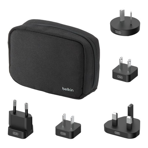 [WIZ031fqBK] 【BELKIN】Qi2 磁吸旅行充電板專用多國轉接頭