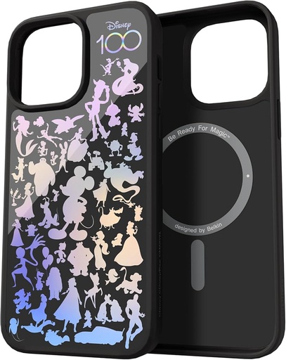 [MSA018qcBK-DY] Belkin iPhone 15 Pro Max 磁吸抗菌保護殼-迪士尼系列(黑)_T